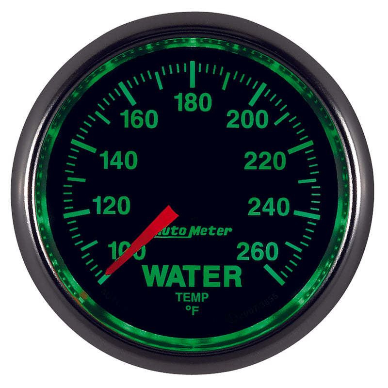 Autometer GS 100-260 degree Electronic Water Temperature Gauge 3855
