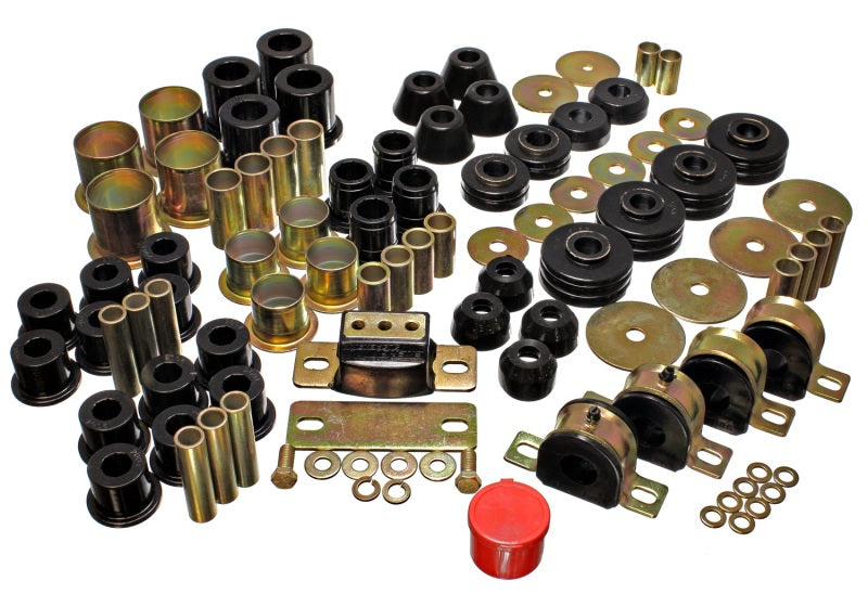 Energy Suspension 73-80 Chevrolet / GMC 2WD 1/2 Ton Pickup Black Hyper-flex Master Bushing Set - eliteracefab.com