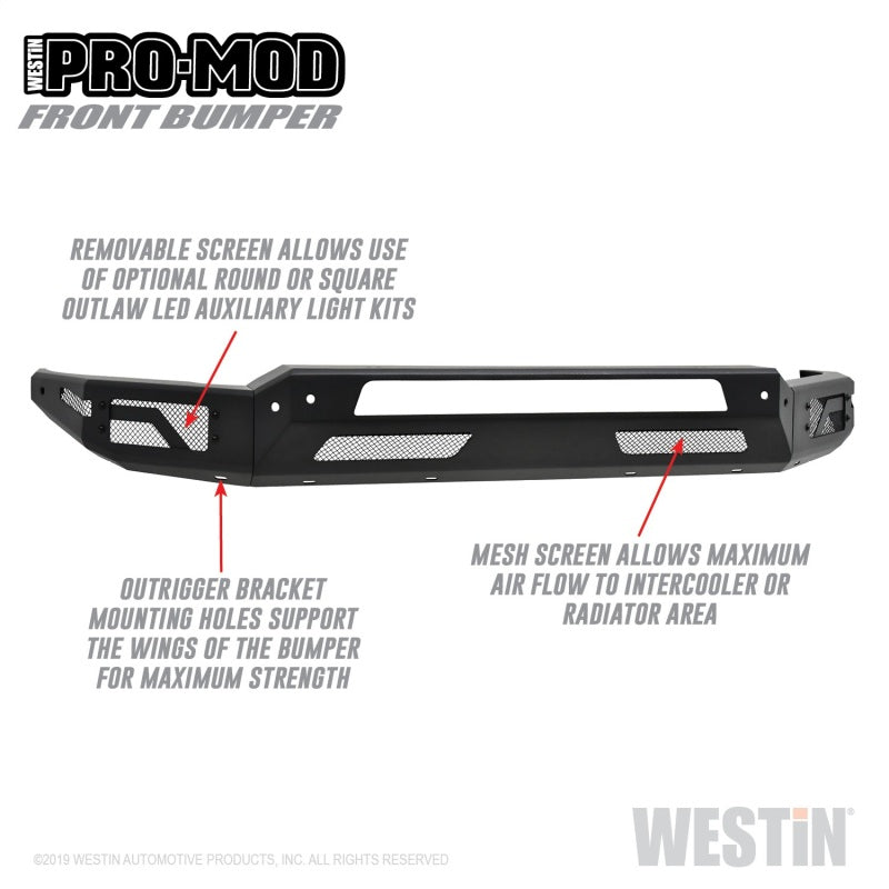 Westin 2010-2019 Dodge Ram 2500/3500 ( Old Body Style )  Pro-Mod Front Bumper Westin