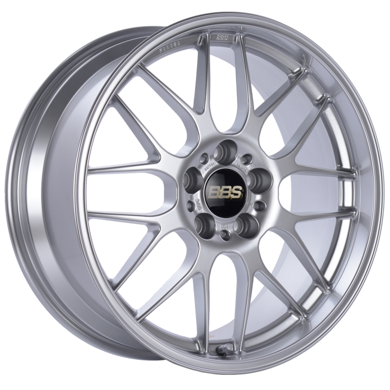 BBS RG-R 18x8.5 5x120 ET22 Diamond Silver Wheel -82mm PFS/Clip Required BBS
