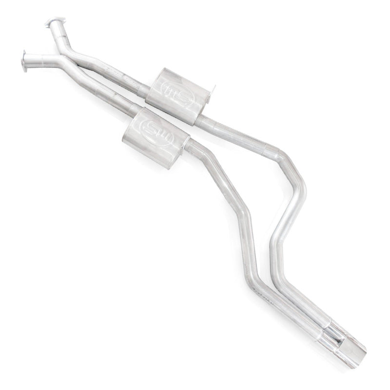 Stainless Works 2004 GTO 3in Catback Chambered Mufflers X-Pipe Slash Cut Tips Stainless Works