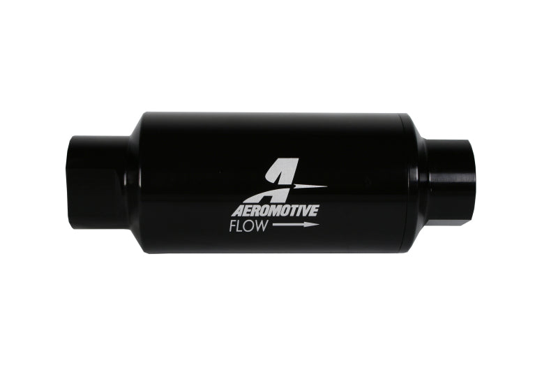 Aeromotive Fuel Filter 10 Micron Microglass ORB-10 Black - eliteracefab.com