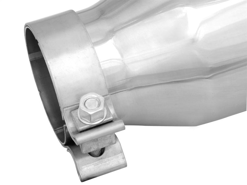 aFe MACH Force-Xp 3in Inlet x 4-1/2in Outlet x 9in Length 304 Stainless Steel Exhaust Tip aFe