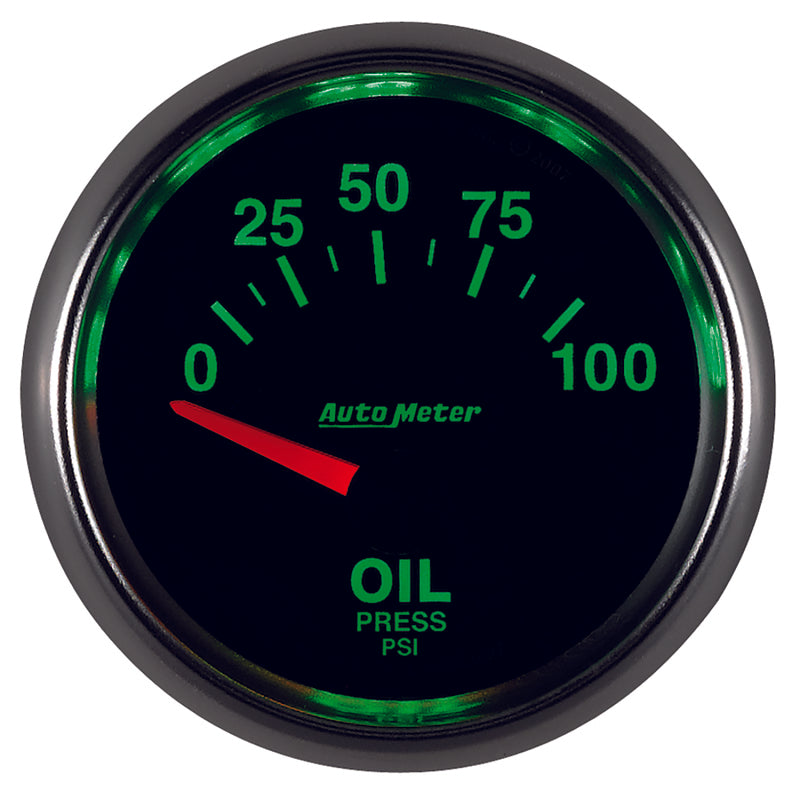 Autometer GS 0-100 PSI Short Sweep Electronic Oil Pressure Gauge 3827