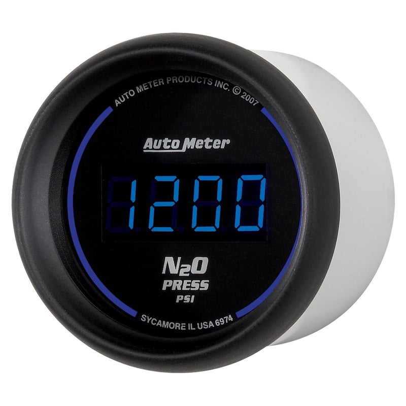 Autometer Ultra-Lite 2-1/16in 1600 PSI Digital Nitrous Pressure Gauge - Black 6974