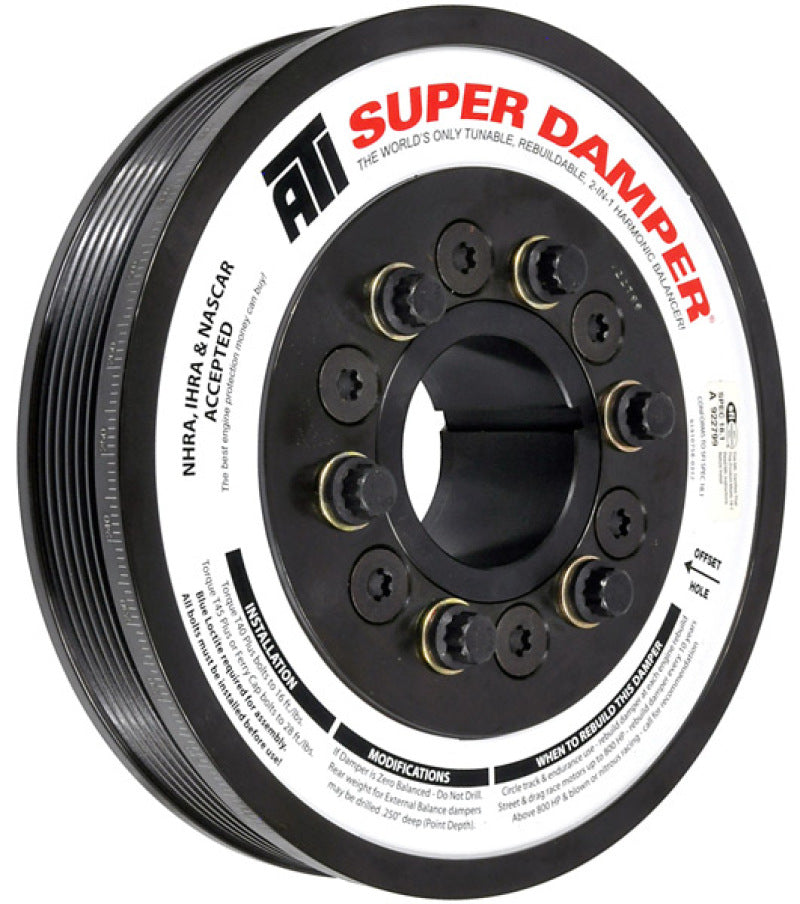 ATI Damper - 7.425in - Steel - 6 Grv - Duramax - 01-15 - Neutral Balance - 3 Ring - Heavy Inertia ATI917378