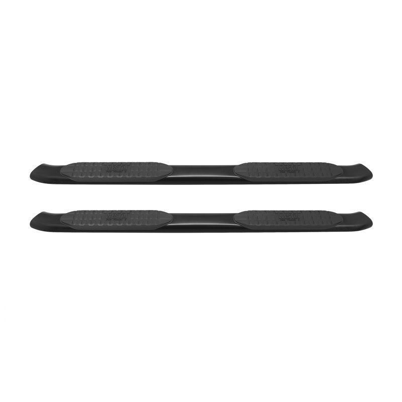 Westin 2007-2018 Toyota Tundra Double Cab PRO TRAXX 5 Oval Nerf Step Bars - Black - eliteracefab.com