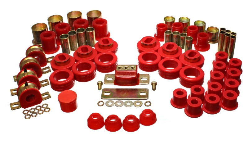 Energy Suspension 81-87 Chevy/GMC 2WD 1/2 Ton PickUp Red Hyper-flex Master Bushing Set - eliteracefab.com