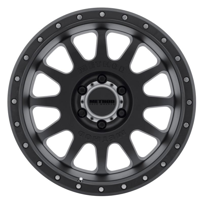 Method MR605 NV 20x9 -12mm Offset 6x5.5 106.25mm CB Matte Black Wheel - eliteracefab.com
