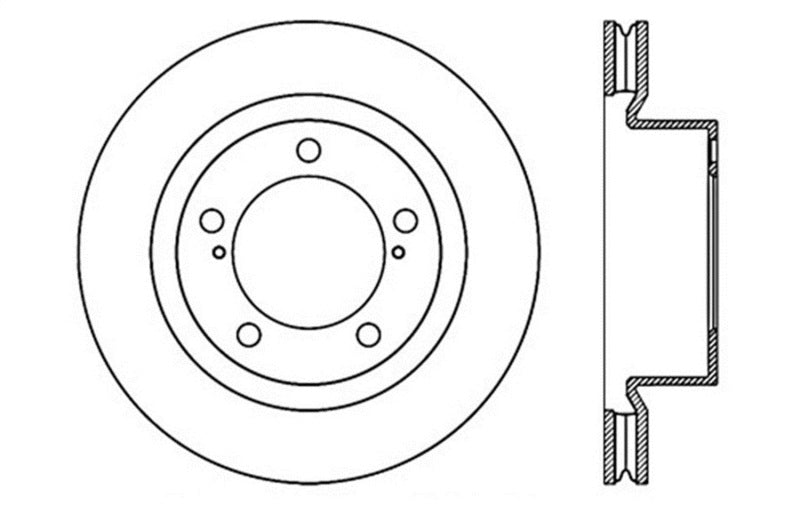 StopTech Slotted & Drilled Sport Brake Rotor Stoptech