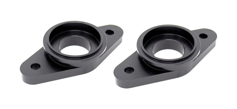 Torque Solution Billet Stock to Tial Blowoff Valve Adapter (Black): Nissan GTR R35 ALL - eliteracefab.com