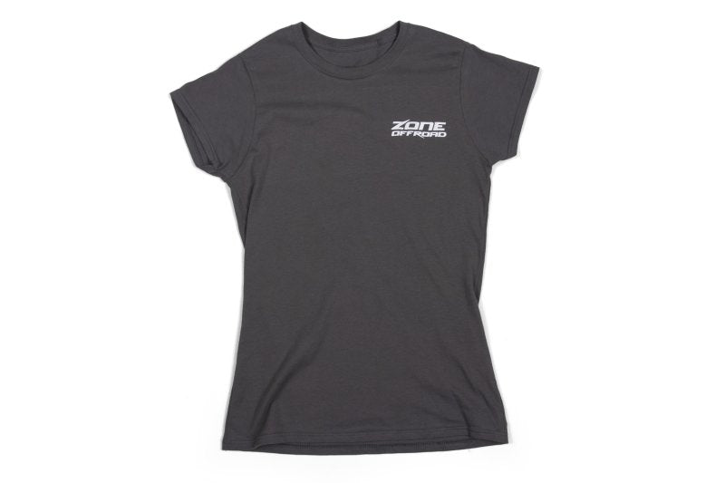 Zone Offroad Charcoal Gray Premium Cotton T-Shirt with Zone Offroad Logo - Womens - Small - ZONU9163S