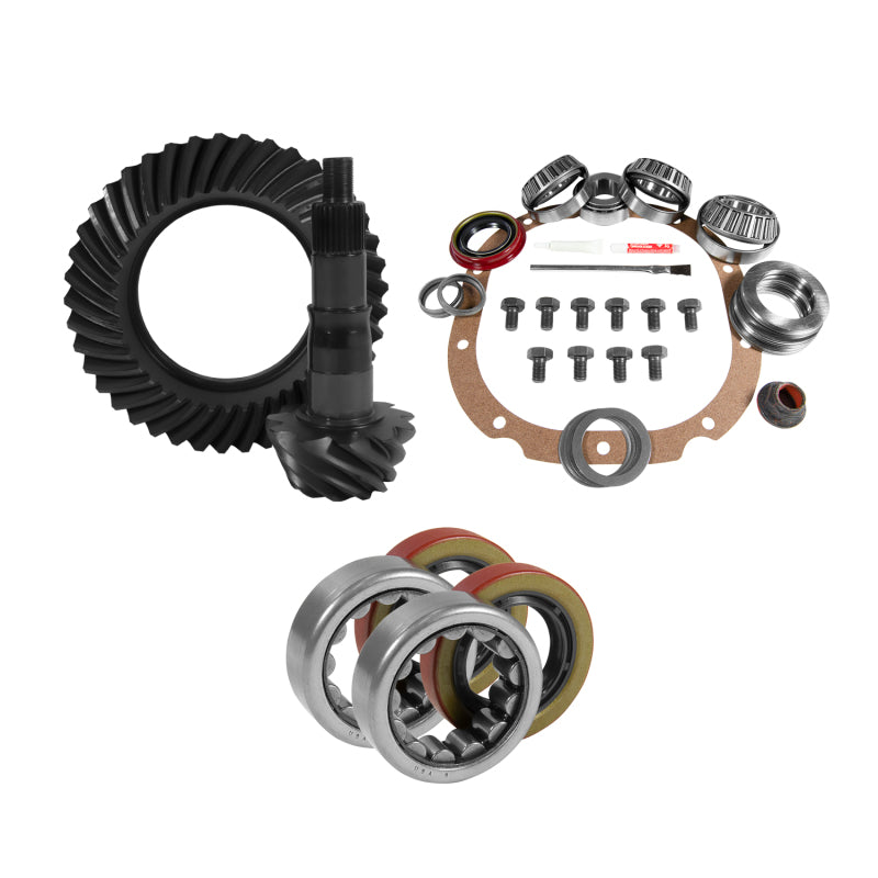 Yukon 8.8in Ford 3.27 Rear Ring & Pinion Install Kit 2.25in OD Axle Bearings and Seals Yukon Gear & Axle