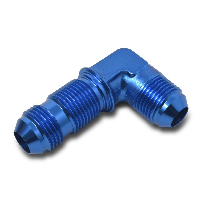 Russell -8 AN 90° Flare Bulkhead Fitting Blue - 661260