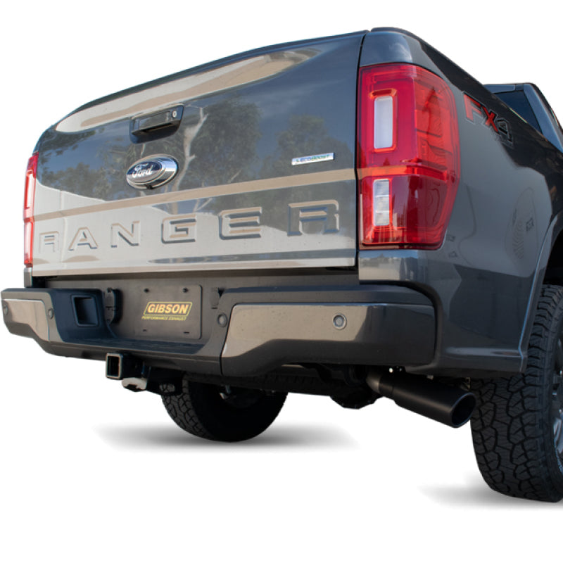 Gibson 19-22 Ford Ranger Lariat 2.3L 3in Cat-Back Single Exhaust - Black Elite Gibson