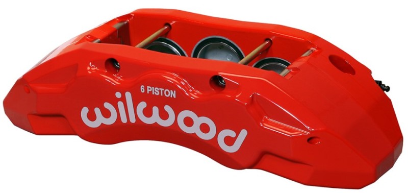 Wilwood Caliper-TX6R- L/H - Red 1.75/1.62/1.62in Pistons 1.38in Disc Wilwood