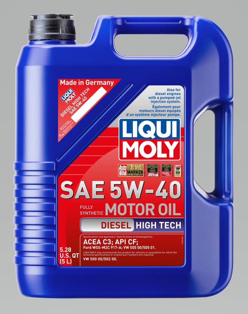 LIQUI MOLY 5L Diesel High Tech Motor Oil 5W40 LIQUI MOLY