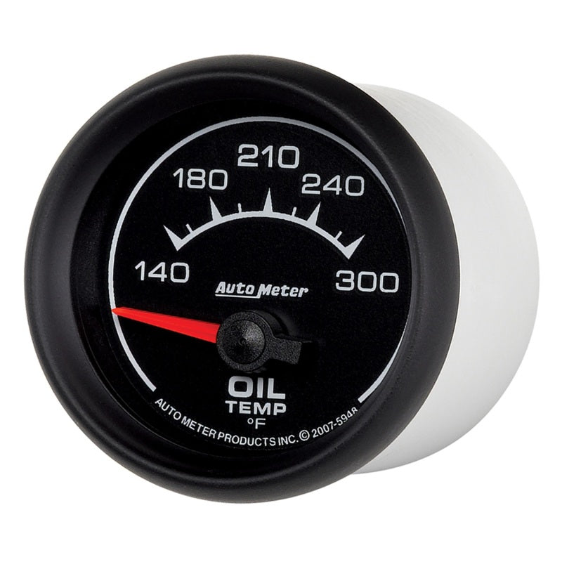 AutoMeter Gauge Oil Temp 2-1/16in. 140-300 Deg. F Electric Es 5948