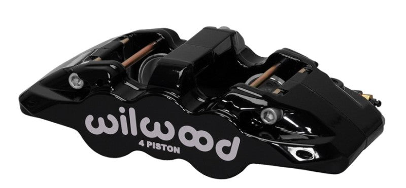 Wilwood Caliper-Aero4 - Black 1.12/1.12in Pistons 0.81in Disc Wilwood