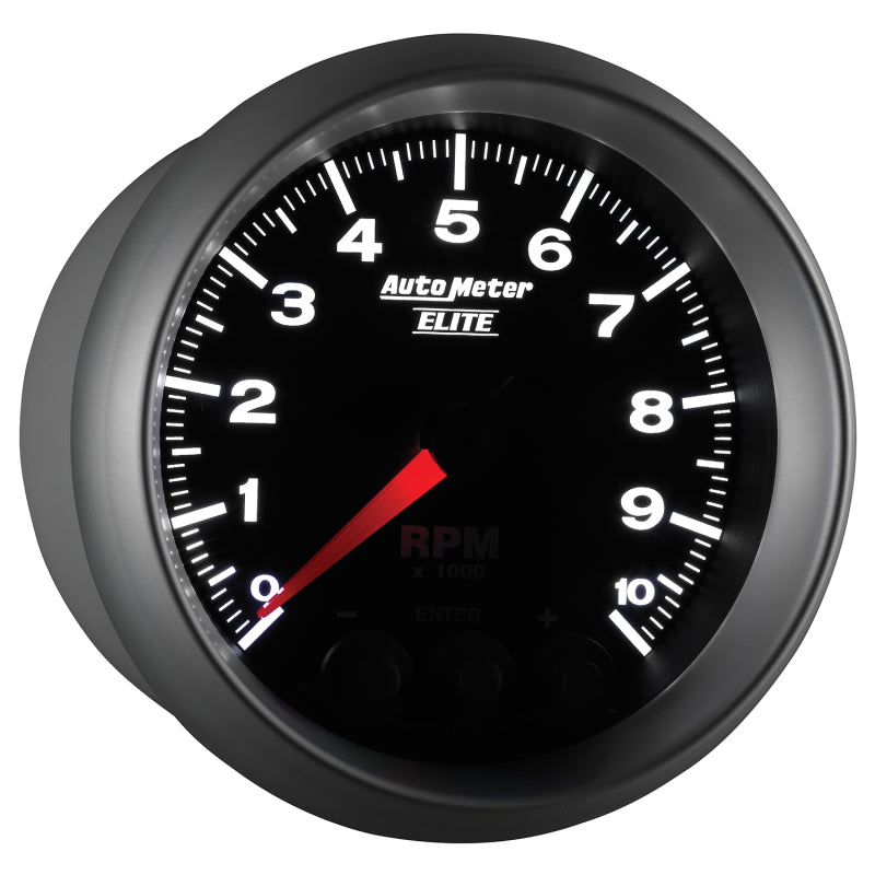 Autometer Street Progressive Shift Light 85.7mm Tachometer 0-10,000 RPM 5697