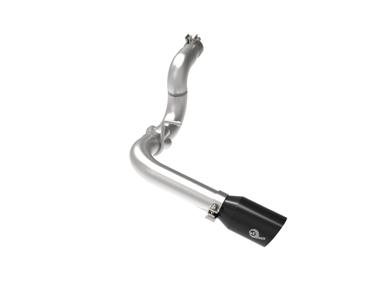 aFe 20-21 Jeep Wrangler Large Bore-HD 3in 304 Stainless Steel DPF-Back Exhaust System - Black Tip aFe