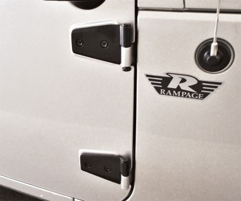 Rampage 2007-2018 Jeep Wrangler(JK) Door Hinges - Black - eliteracefab.com