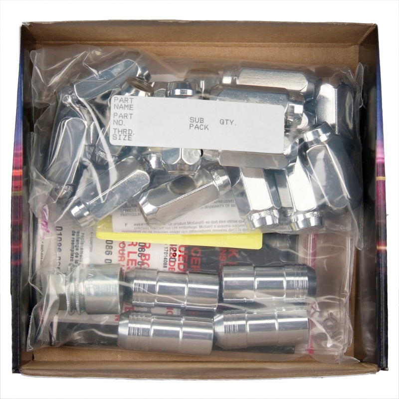 McGard M14x1.5 Chrome 8 Lug Wheel Install Kit Cone Seat - 84820