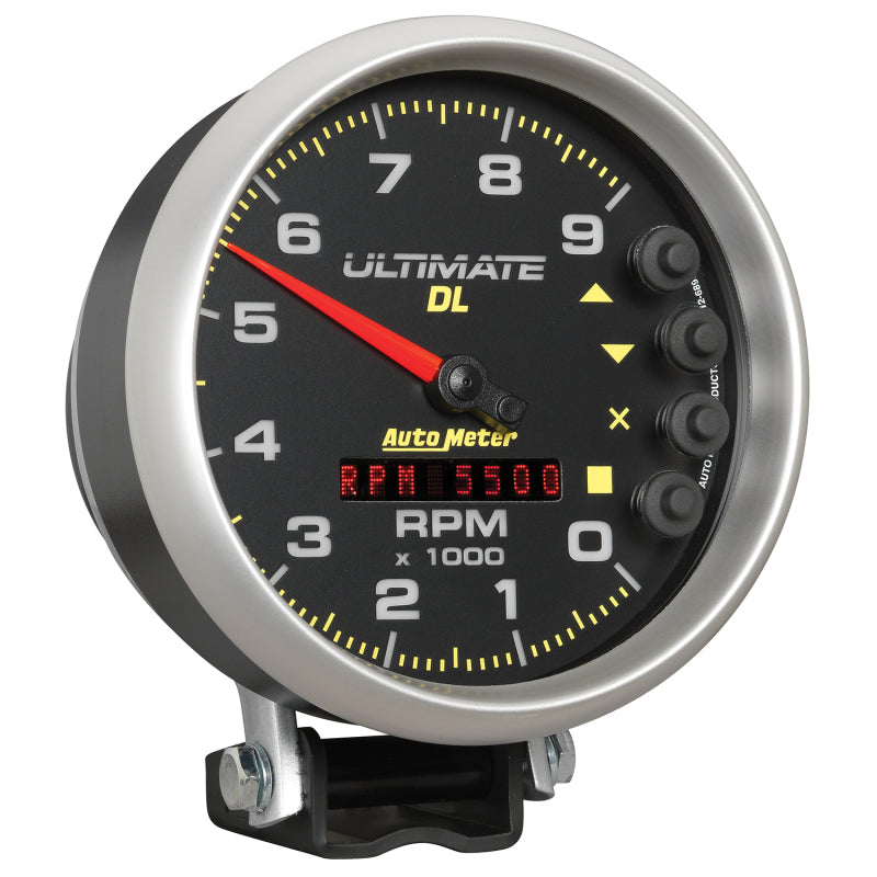 Autometer 5 inch Ultimate DL Playback Tachometer 9000 RPM - Black 6896