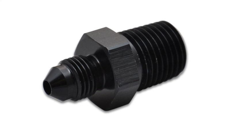 Vibrant -4AN to 3/8in NPT Straight Adapter Fitting - Aluminum - eliteracefab.com