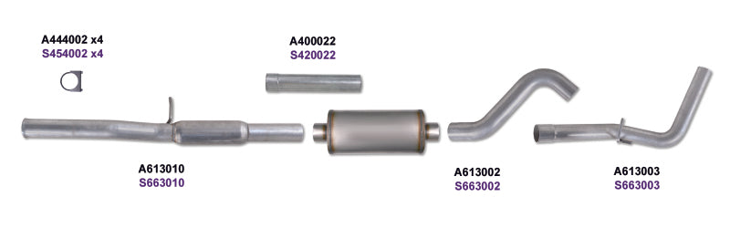 Diamond Eye KIT 3in CB SGL GAS AL CHEVY/GM 4.8L 5.3L 1500 Diamond Eye Performance