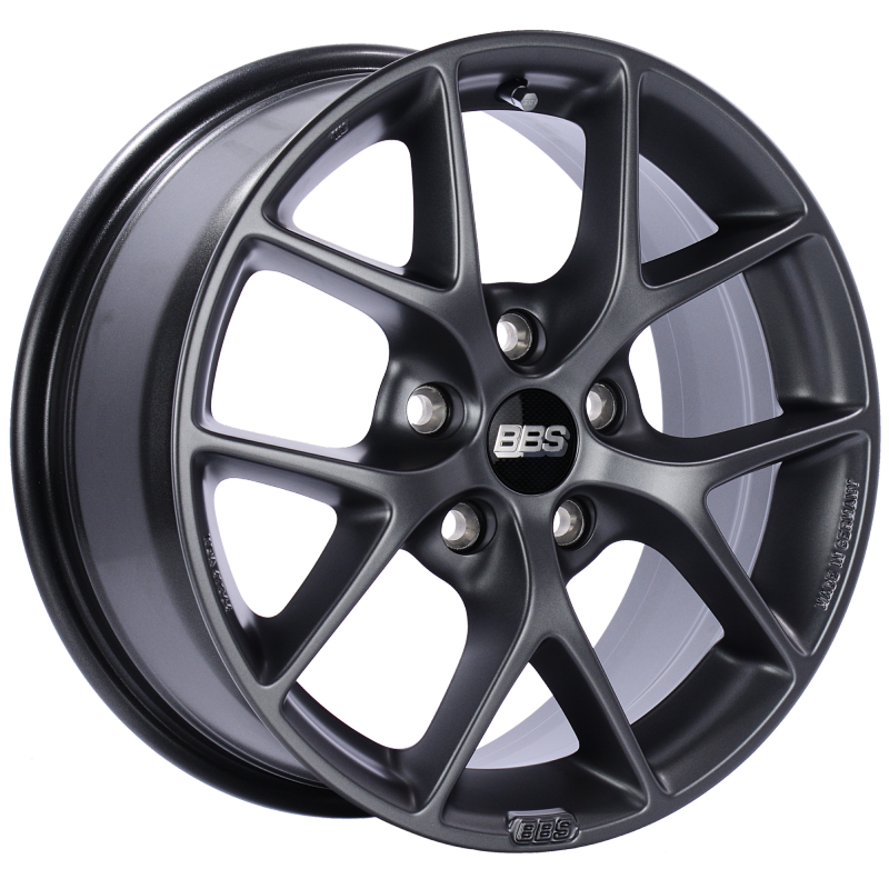 BBS SR 16x7 5x114.3 ET45 Satin Grey Wheel -82mm PFS/Clip Required SR013SG