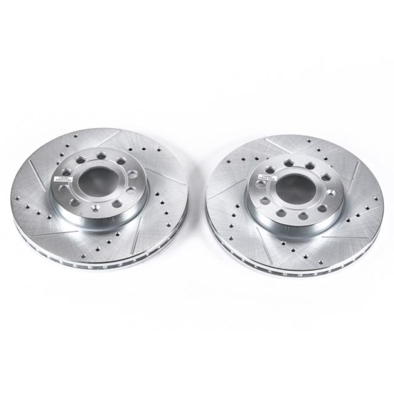 Power Stop 10-13 Audi A3 Front Evolution Drilled & Slotted Rotors - Pair PowerStop