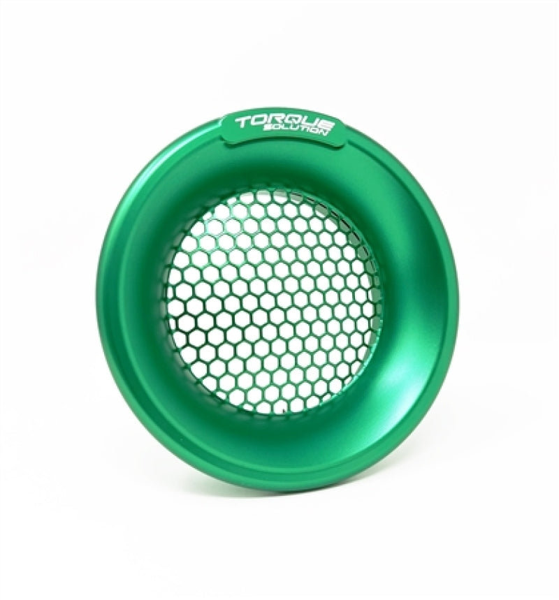 Torque Solution Turbo Velocity Stack Shield (Green) for For 4" Inlet - TS-VS-740-GR