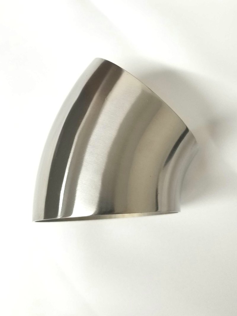 Ticon 2.50in Diameter 45° 1.2D/3in CLR 1mm/.039in Wall Thickness Titanium Elbow