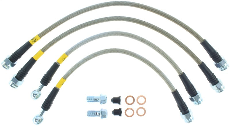 STOPTECH 07-08 CADILLAC ESCALADE STAINLESS STEEL REAR BRAKE LINES, 950.66502 - eliteracefab.com