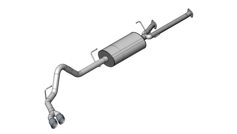 Corsa 09-10 Toyota Tundra 5.7L V8 3in Cat-Back Single Side w Twin 4in Black Pro-Series Tips CORSA Performance