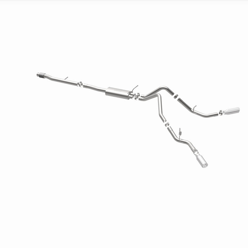 Magnaflow 14 Chev Silverado V8 5.3L CC/EC Cab Dual Split Behind Rear Tires Exit SS Cat Back Perf Exh Magnaflow