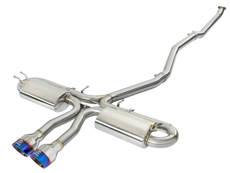 aFe Takeda 3in 304 SS Cat-Back Exhaust System w/ Blue Tips 2017+ Honda Civic Si 4Dr I4 1.5L (t) aFe