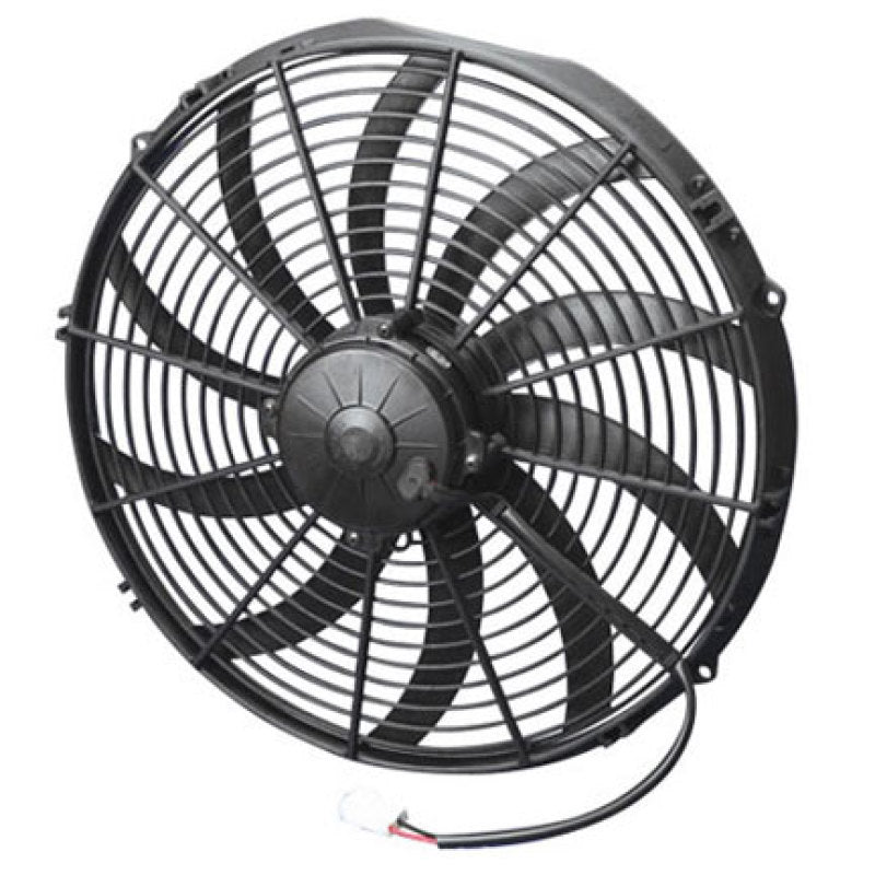 SPAL 1959 CFM 16in High Performance Fan - Push / Curved (VA18-AP71/LL-59S) - eliteracefab.com