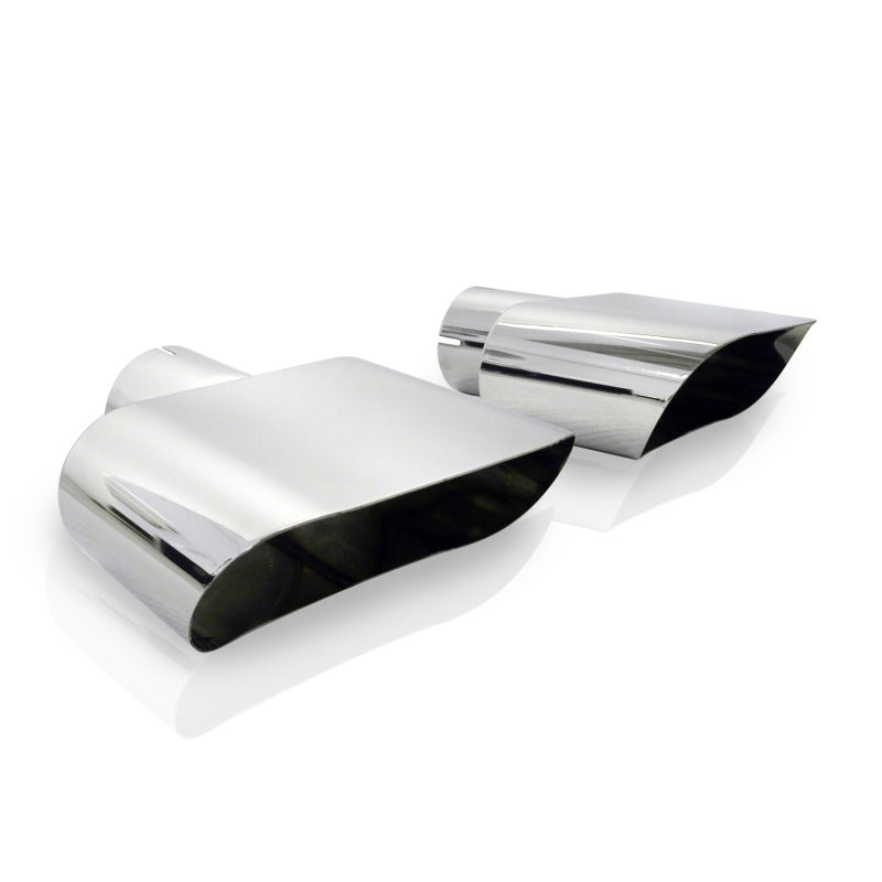 Stainless Works Wide Oval C4 Corvette 2-1/2in Inlet Tips (priced per pair) Stainless Works