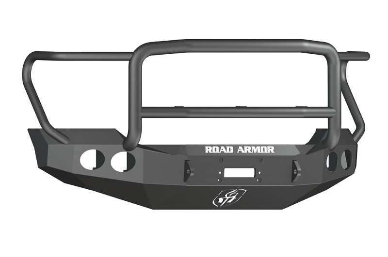 Road Armor 11-16 Ford F-250 Stealth Front Winch Bumper w/Lonestar Guard - Tex Blk Road Armor