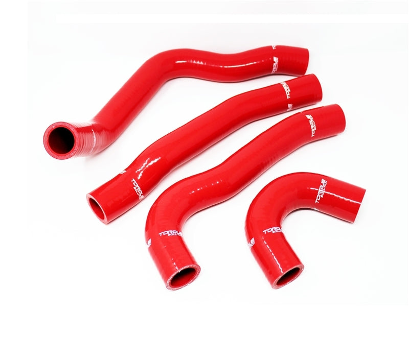 Torque Solution Silicone Radiator Hose Kit (Red) for 2008-2015 Mitsubishi Evo X - TS-EVX-434RD