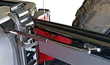 Rampage 2007-2010 Jeep Wrangler(JK) Rear Door Heavy Duty Gas Strut - Black - eliteracefab.com