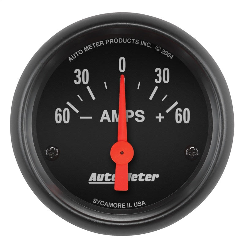 Autometer Ammeter 52mm 60A Electric Z-Series Gauge 2644