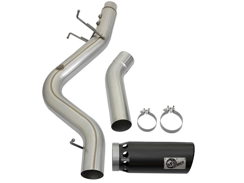 aFe ATLAS 5in DPF-Back Aluminized Steel Exhaust System GM Diesel Trucks 2017 V8 6.6L (td) L5P aFe