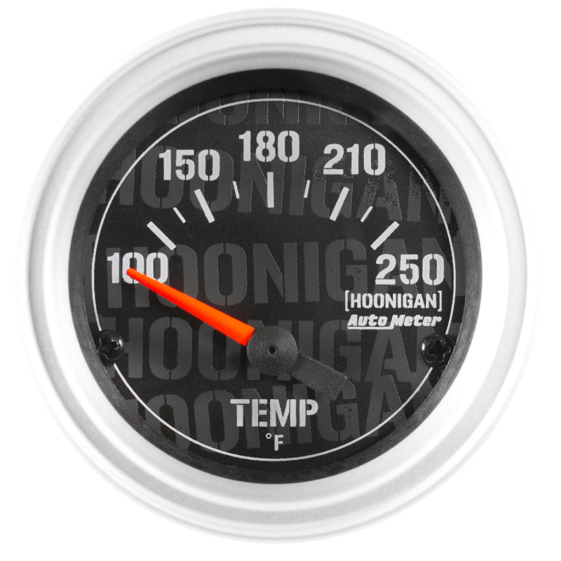 Autometer Hoonigan 52mm 100-200 Deg F Full Electronic Water Temp Gauge 4337-09000