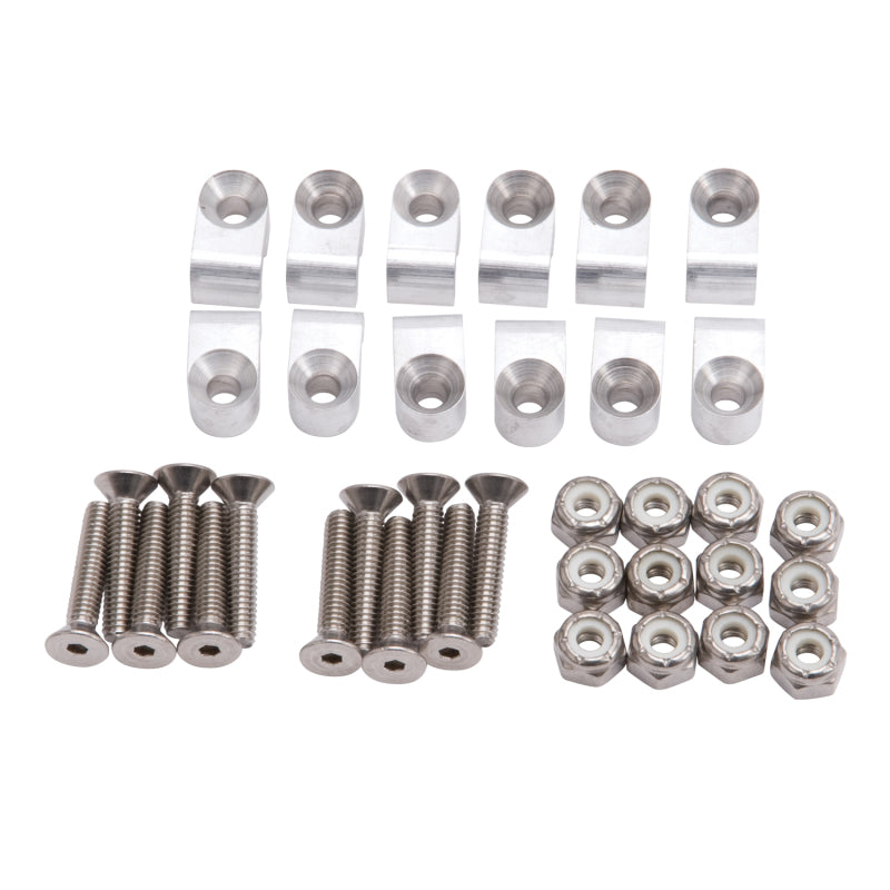 Russell Billet Aluminum Brake Line Clamps 3/16 in 12-Pack - 654020