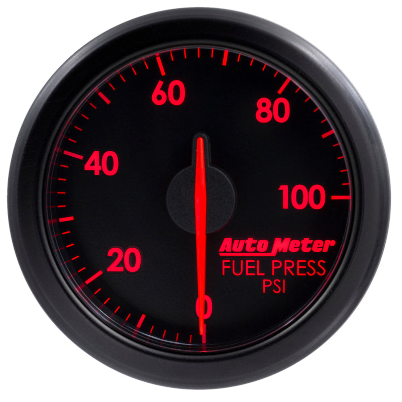 Autometer Airdrive 2-1/6in Fuel Pressure Gauge 0-100 PSI - Black 9171-T