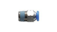 Vibrant Male Straight Pneumatic Vacuum Fitting 1/8in NPT Thread for use with 3/8in 9.5mm OD tubing.