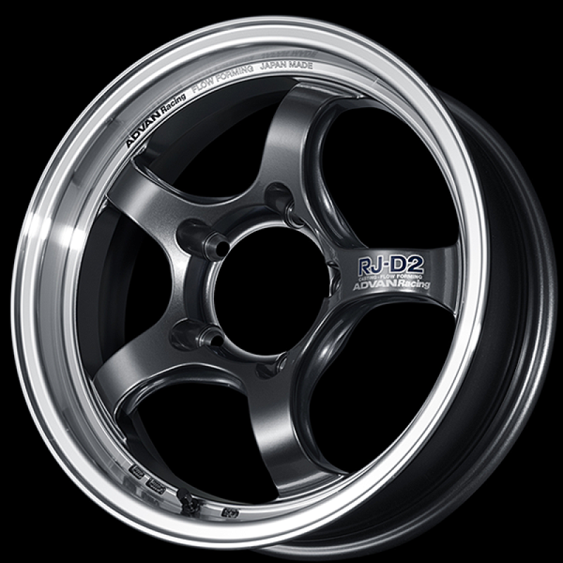 ADVAN Racing RG-D2 17x8.5 -10 6x139.7 Wheel - Machining & Racing Gunmetallic - YAT7H-10KMGM